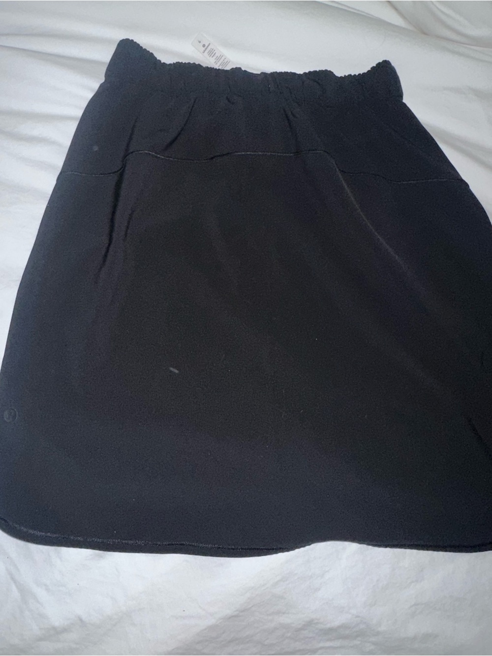 Lululemon On The Fly Black Drawstring Skirt